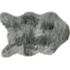 Tappeto sagomato fur melange 80x120 cm v.grigio