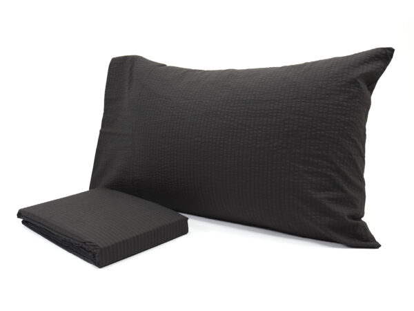 Completo lenzuola seersucker no stiro