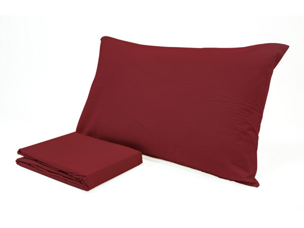 Completo lenzuola seersucker no stiro