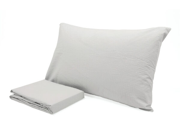 Completo lenzuola seersucker no stiro