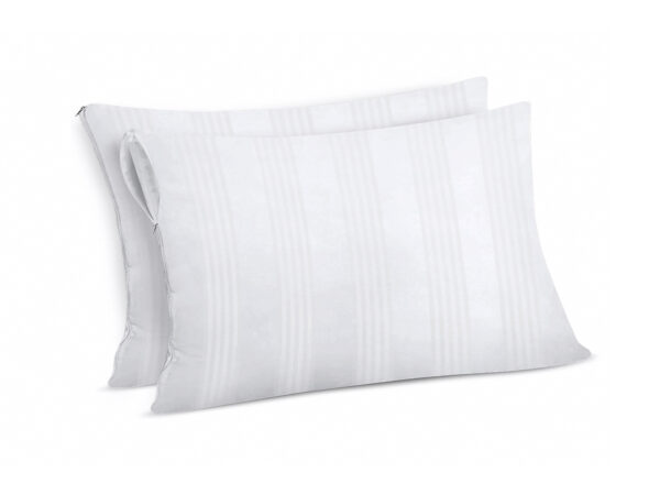 Coppia copriguanciali fasciati zipper con cerniera