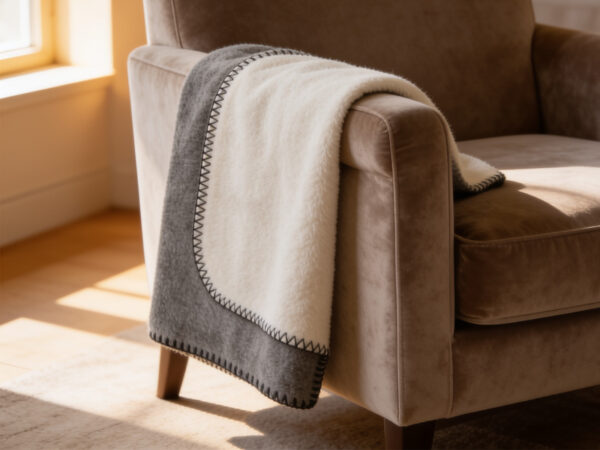 Coperta softcotton bicolor