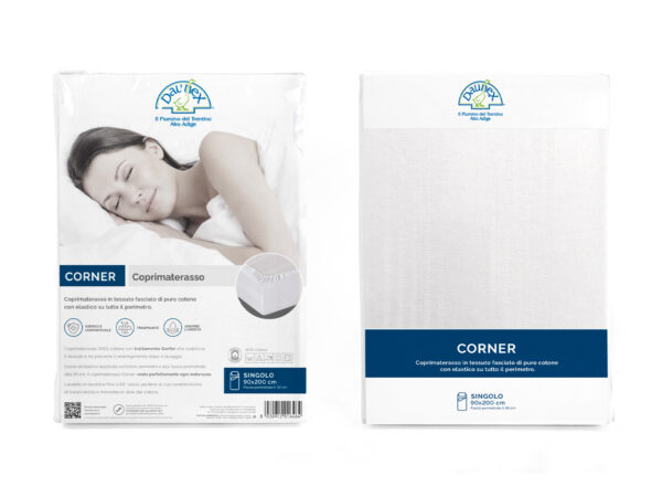 Coprimaterasso fasciato corner con elastico