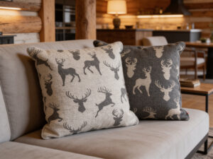 Cuscino bombato deerland 45x45 col. grigio