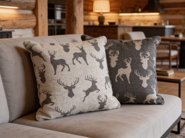 00 cuscino deerland Cuscino bombato deerland 45x45 col. grigio