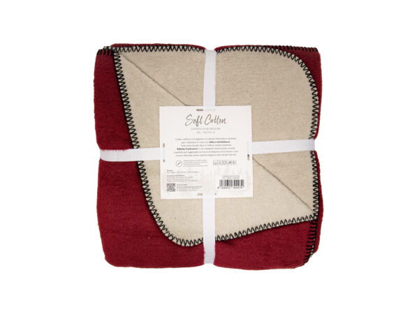 Coperta softcotton bicolor