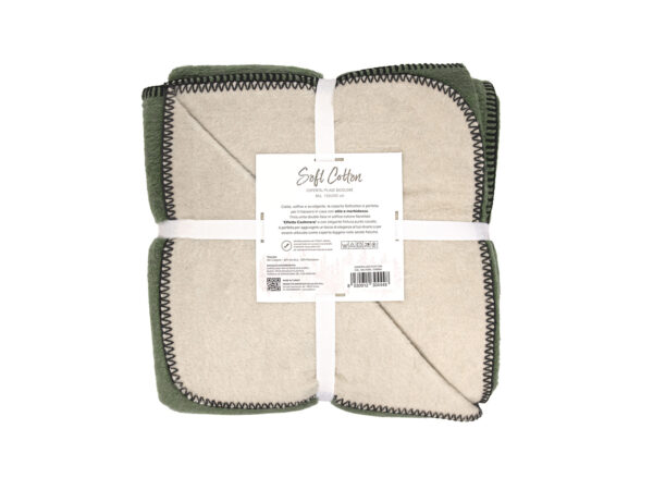 Coperta softcotton bicolor