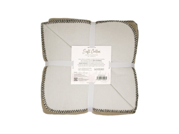 Coperta softcotton bicolor
