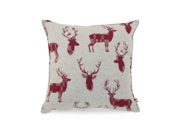 cuscino-CERVO-lana-rosso-01 Cuscino cervo wool 50x50